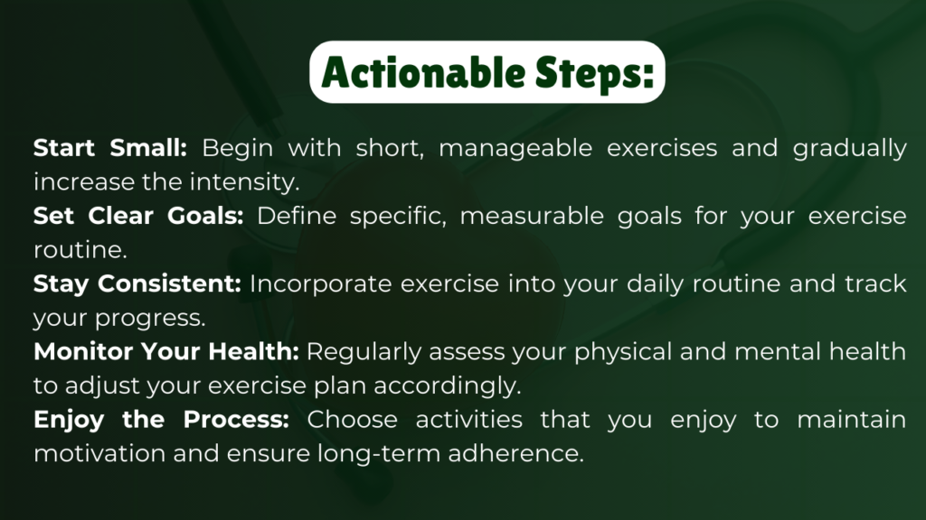 The Ultimate Guide to Exercise for a Healthy Lifestyle Actionable steps