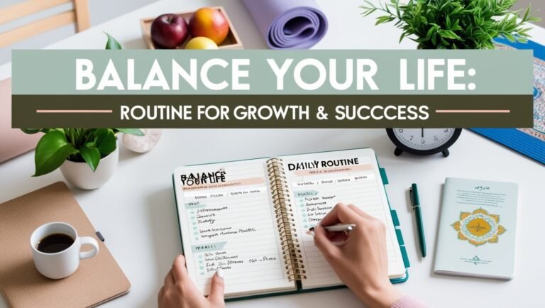 How to create a balance life routine for growth and success