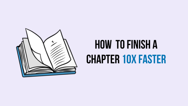 how to finish a chatper 10x faster thumbnail or banner.